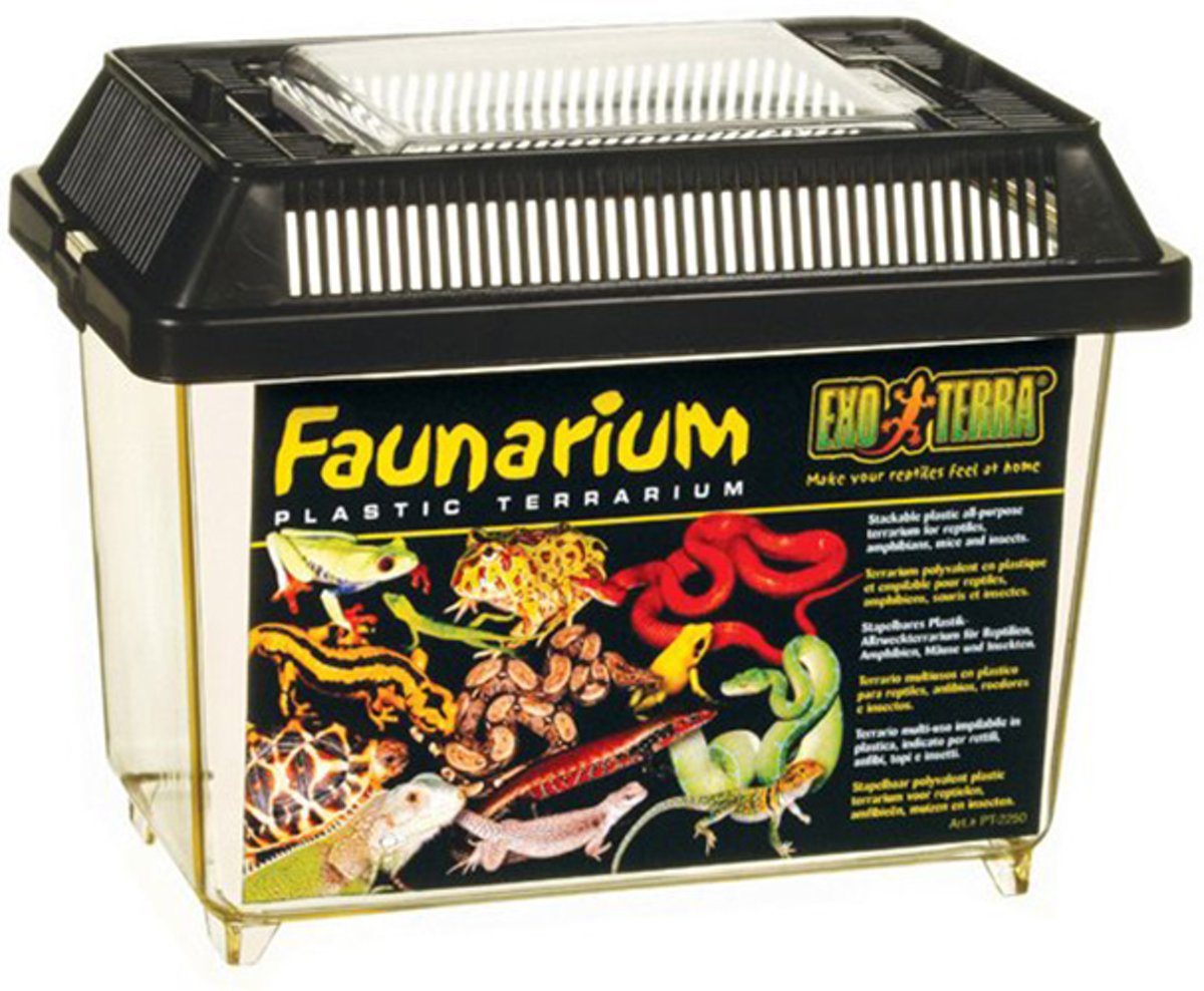 Exo Terra - Terrarium Faunarium Mini Zwart - 18x11x12.5 cm