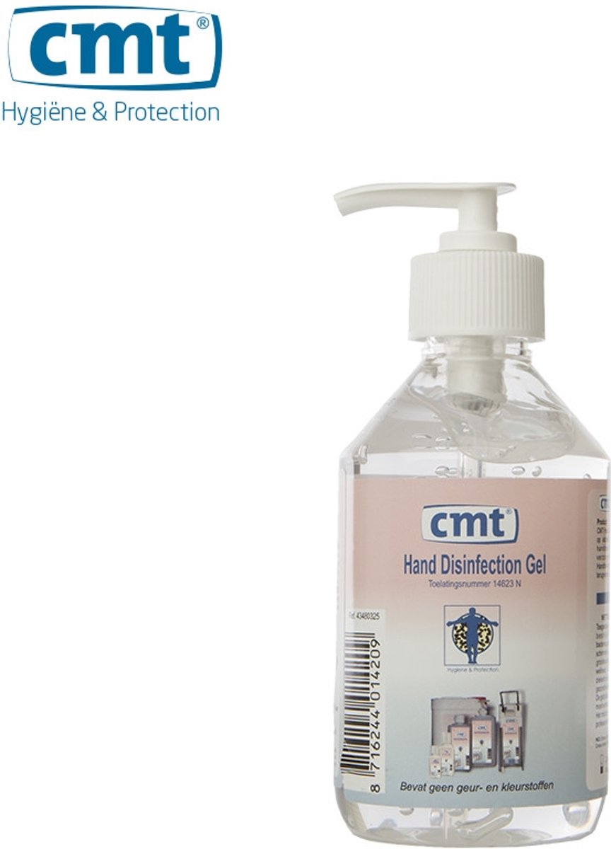 Foto van CMT Desinfectiemiddel handgel 250 ml Desinfectiemiddel - Manicure