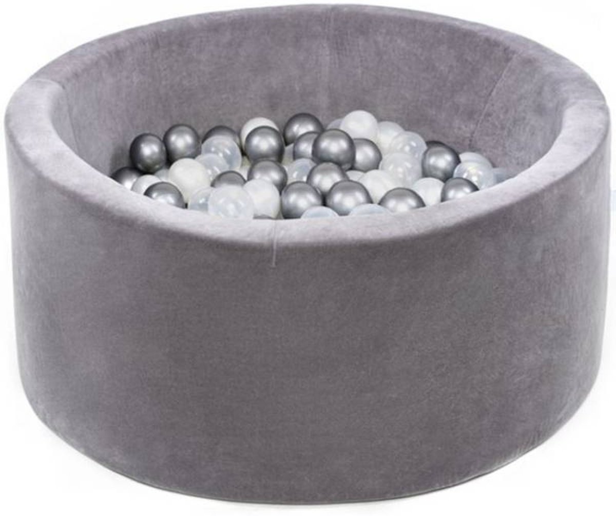 Misioo Ballenbad Velvet Grey, incl. 200 ballen