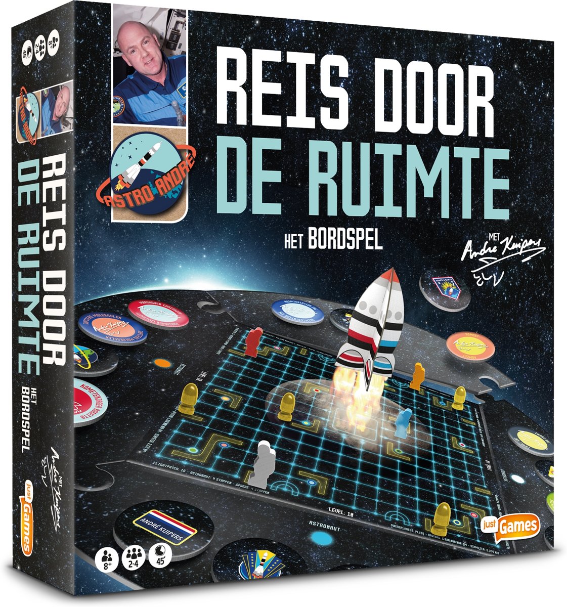 Reis door de ruimte met Andre Kuipers - bordspel