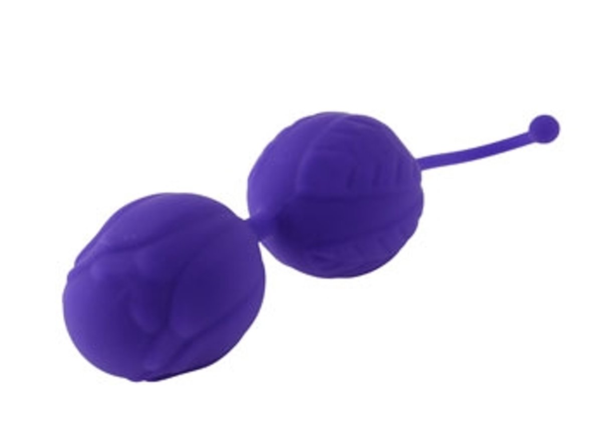 Foto van Vaginale balletjes - kegel ballen - Ben Wa ballen - pleasure balls - paars