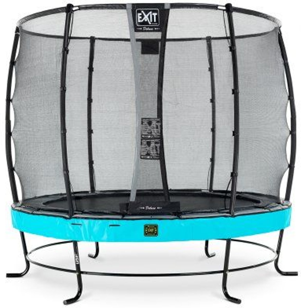 EXIT Elegant Premium trampoline ø305cm met veiligheidsnet Economy - blauw