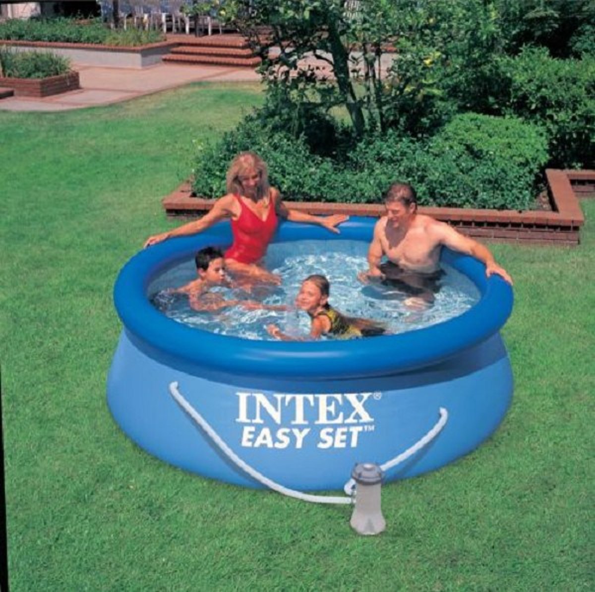 intex 28112GS (oud nr. 56972) zwembad easyset 244x76 cm inclusief 12V filterpomp