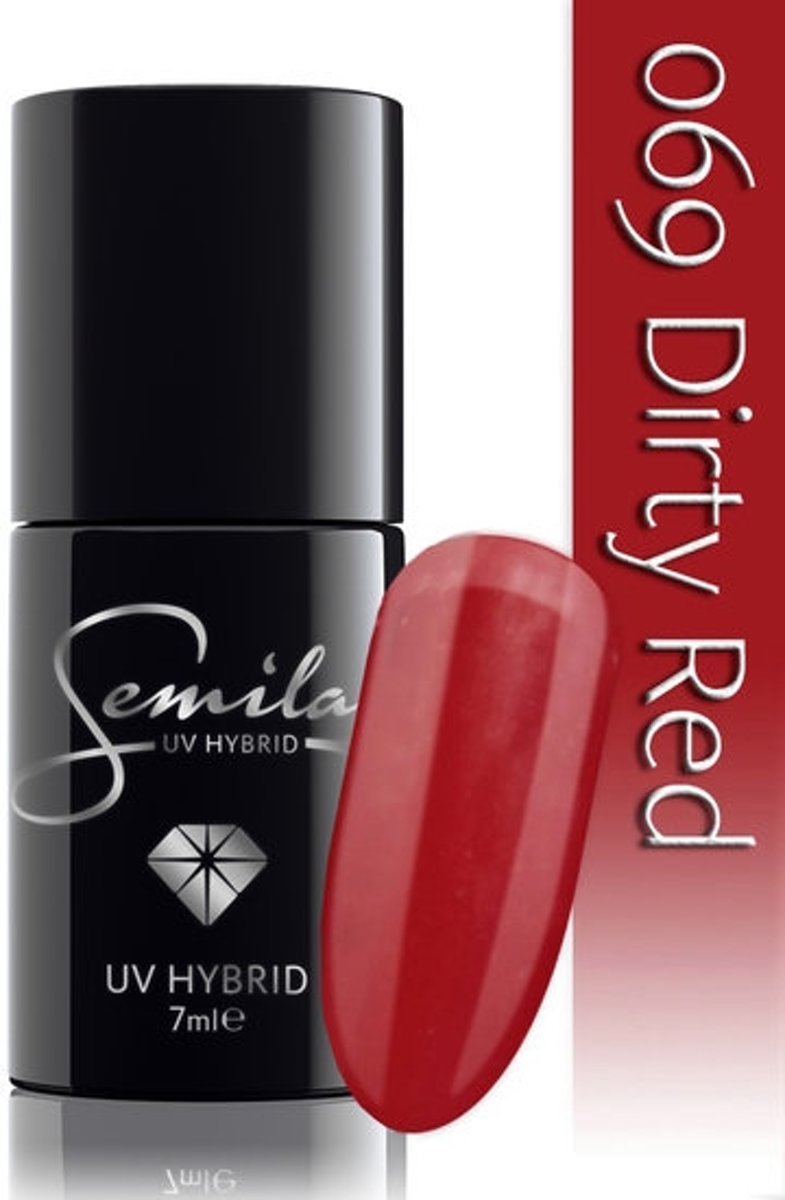 Foto van 069 UV Hybrid Semilac Dirty Red 7 ml.