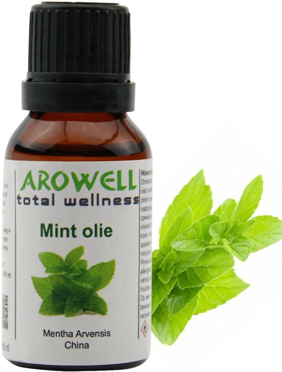 Foto van Arowell - Mint etherische olie - 15 ml (Lavandula Angustifolia) - geurolie - sauna opgiet