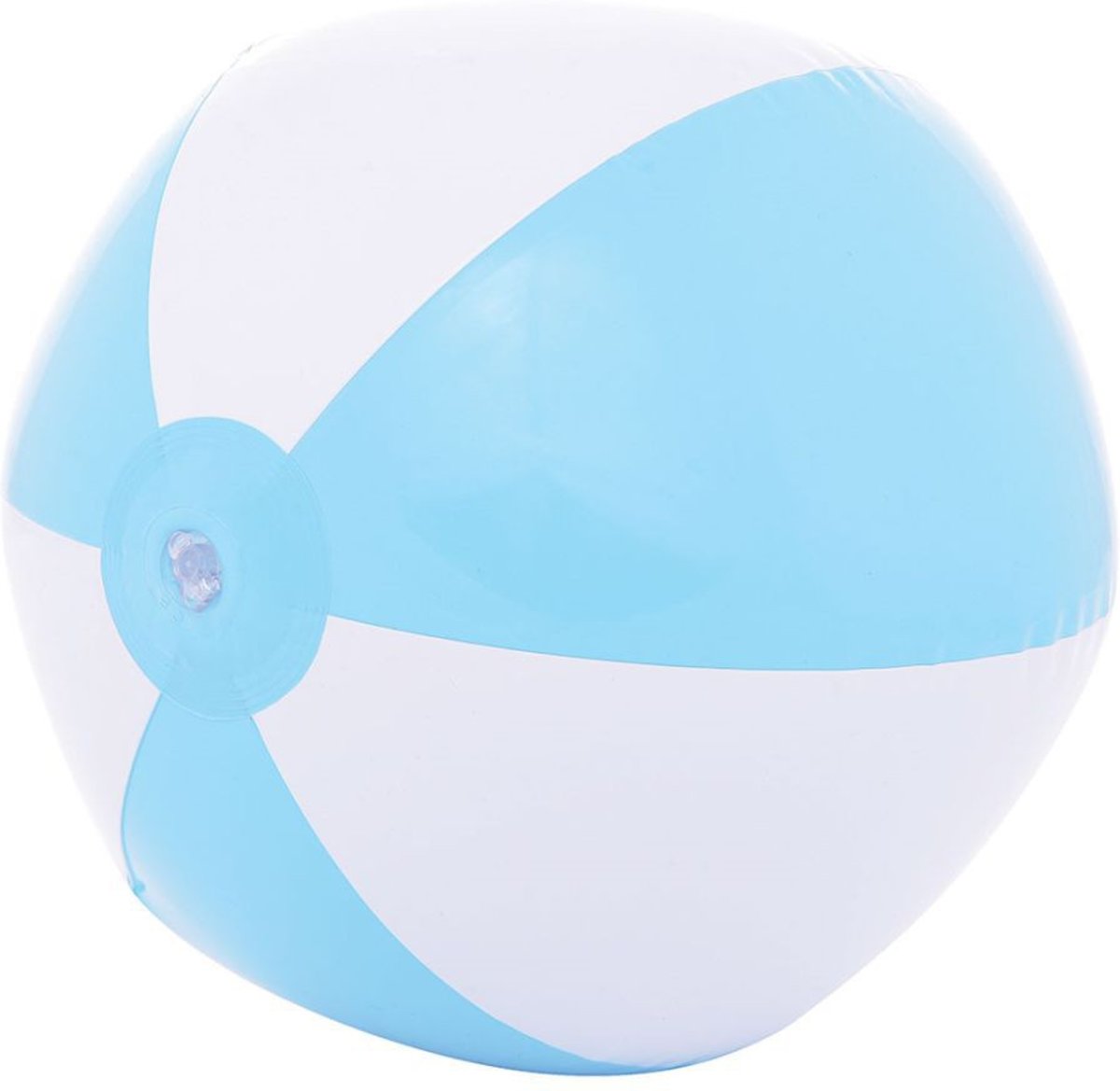 Benza Opblaasbare Strandbal Lichtblauw/Wit 50 cm