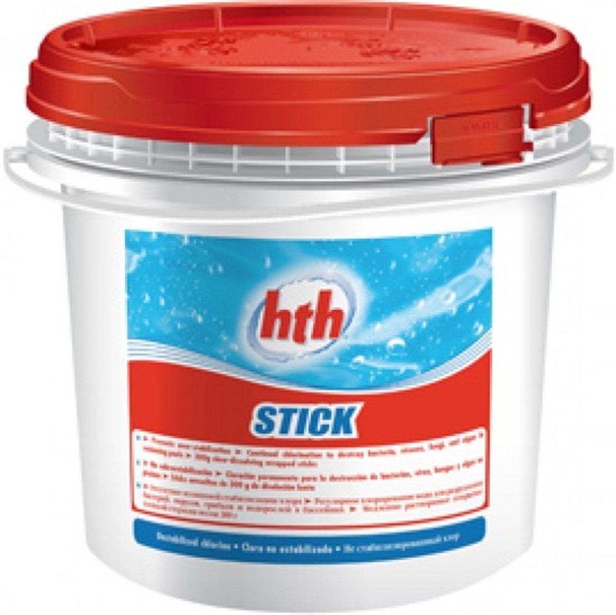 HTH Chloor Stick - 4,5 kg - Chloor - Onderhoud - Zwembadwater - Tablet - Zwembad