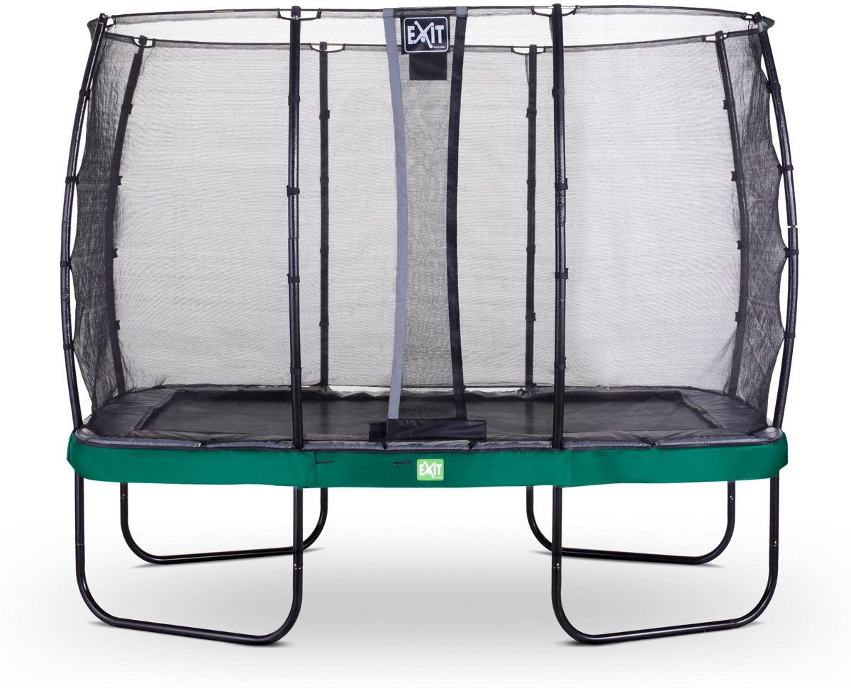 EXIT Elegant trampoline 214x366cm met net Economy - groen