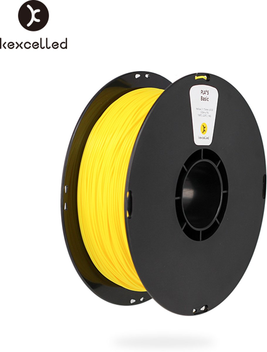 kexcelled-PLA-1.75mm-geel/yellow-1000g*3=3000(3kg)-3d printing filament