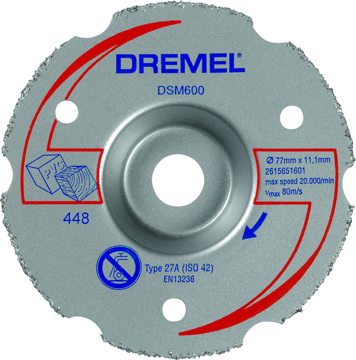 Dremel DSM20 multifunctionele carbide-verzinksnijschijf - DSM600