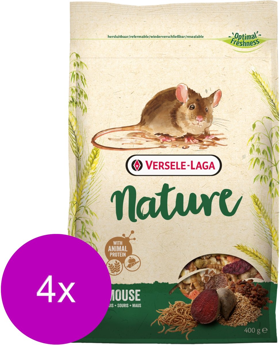 Versele-Laga Nature Mouse - Muizenvoer - 4 x 400 g