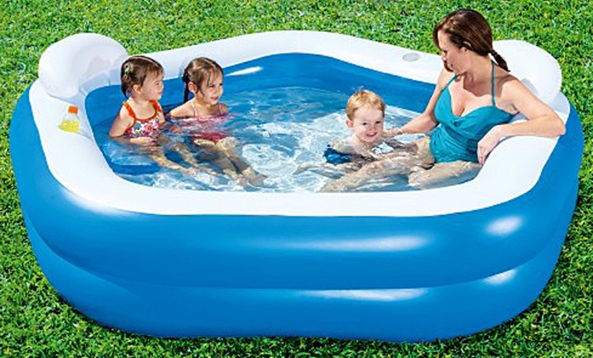 2.13m x 2.07m x 69cm Family Fun Pool
