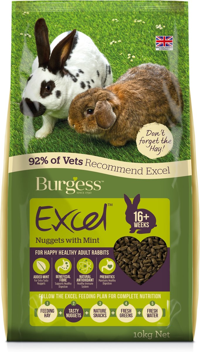 Burgess excel rabbit adult konijnenvoer 2 kg