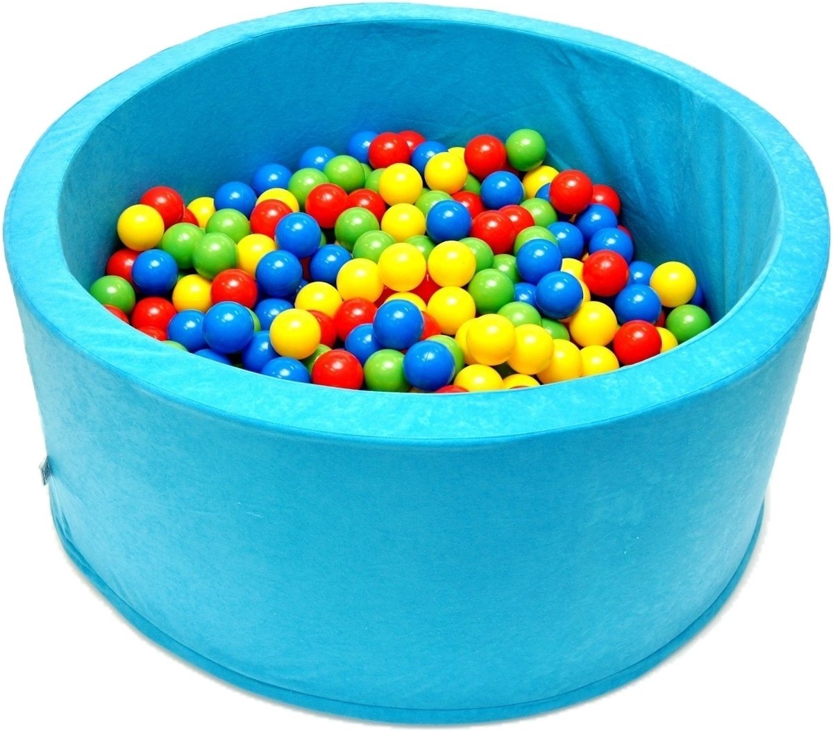Ballenbak | Mintblauw incl.  200 gele, groene, blauwe en rode ballen
