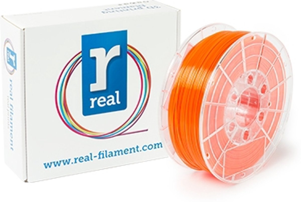 REAL Filament PETG transparant oranje 1.75mm (1kg)