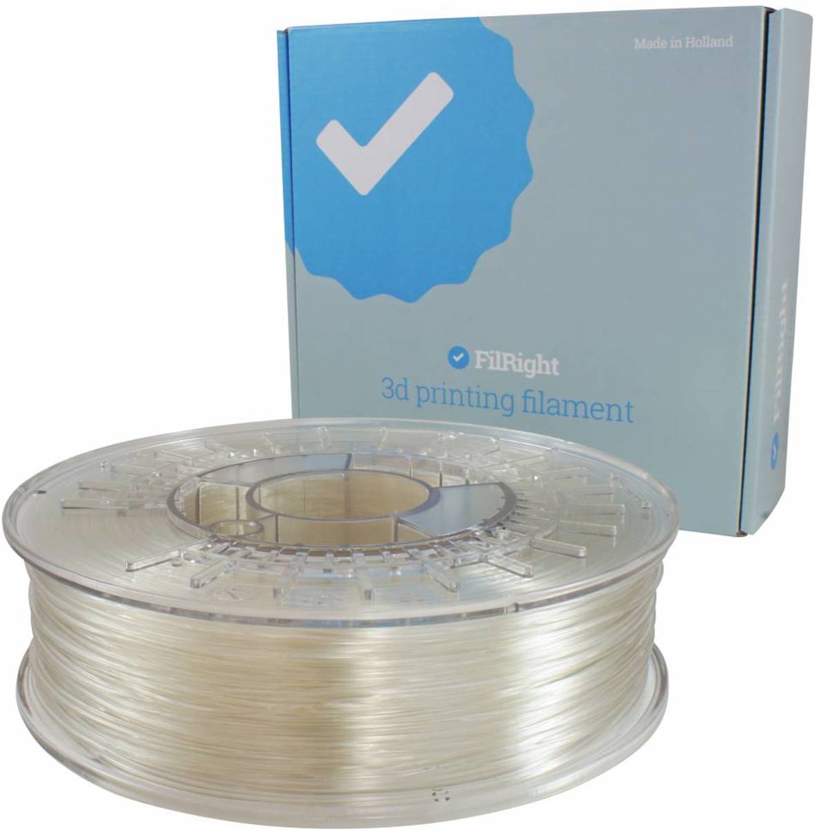 FilRight Engineering Nylon 2.85mm 3D Printer Filament 0,5kg Transparant