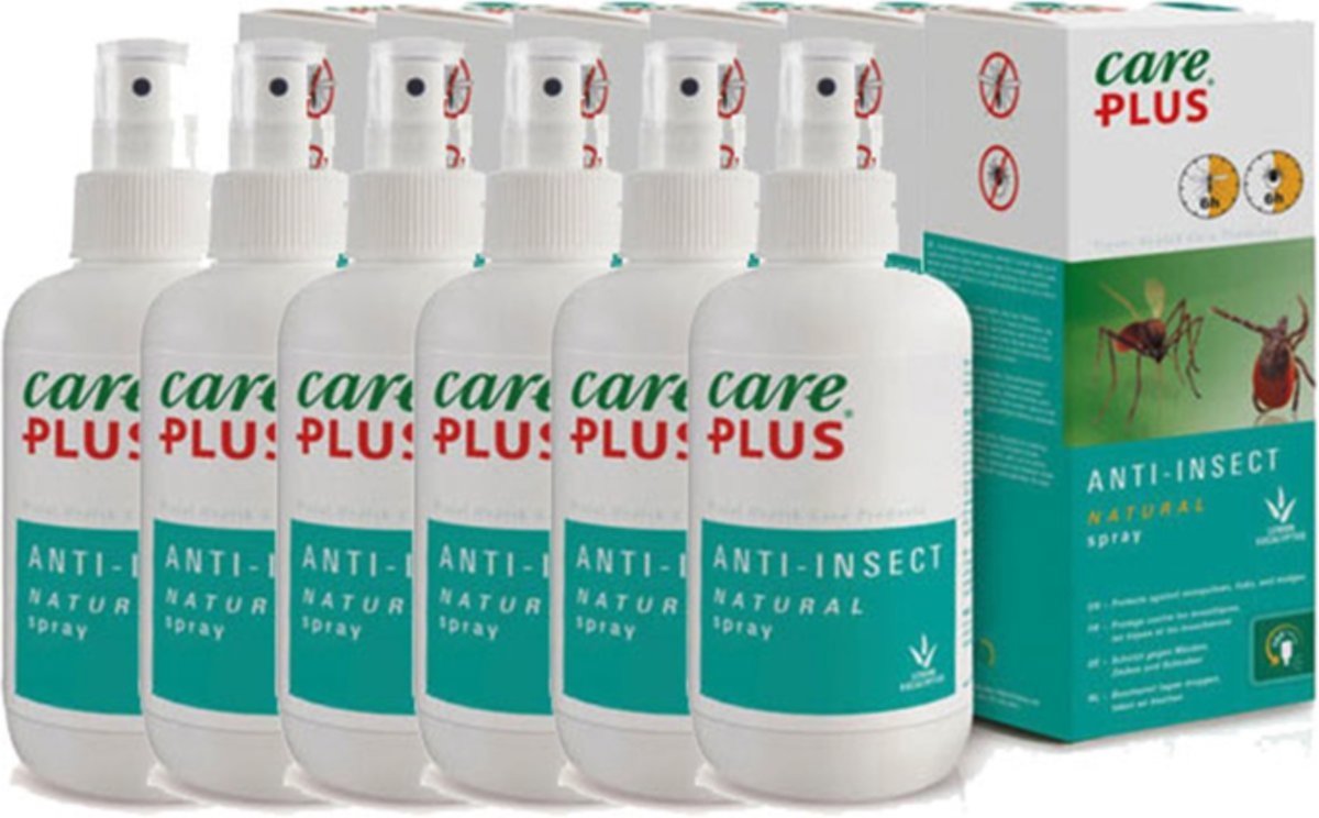 Foto van Care Plus Anti Insect Natural Spray Voordeelverpakking - 6x 200ml