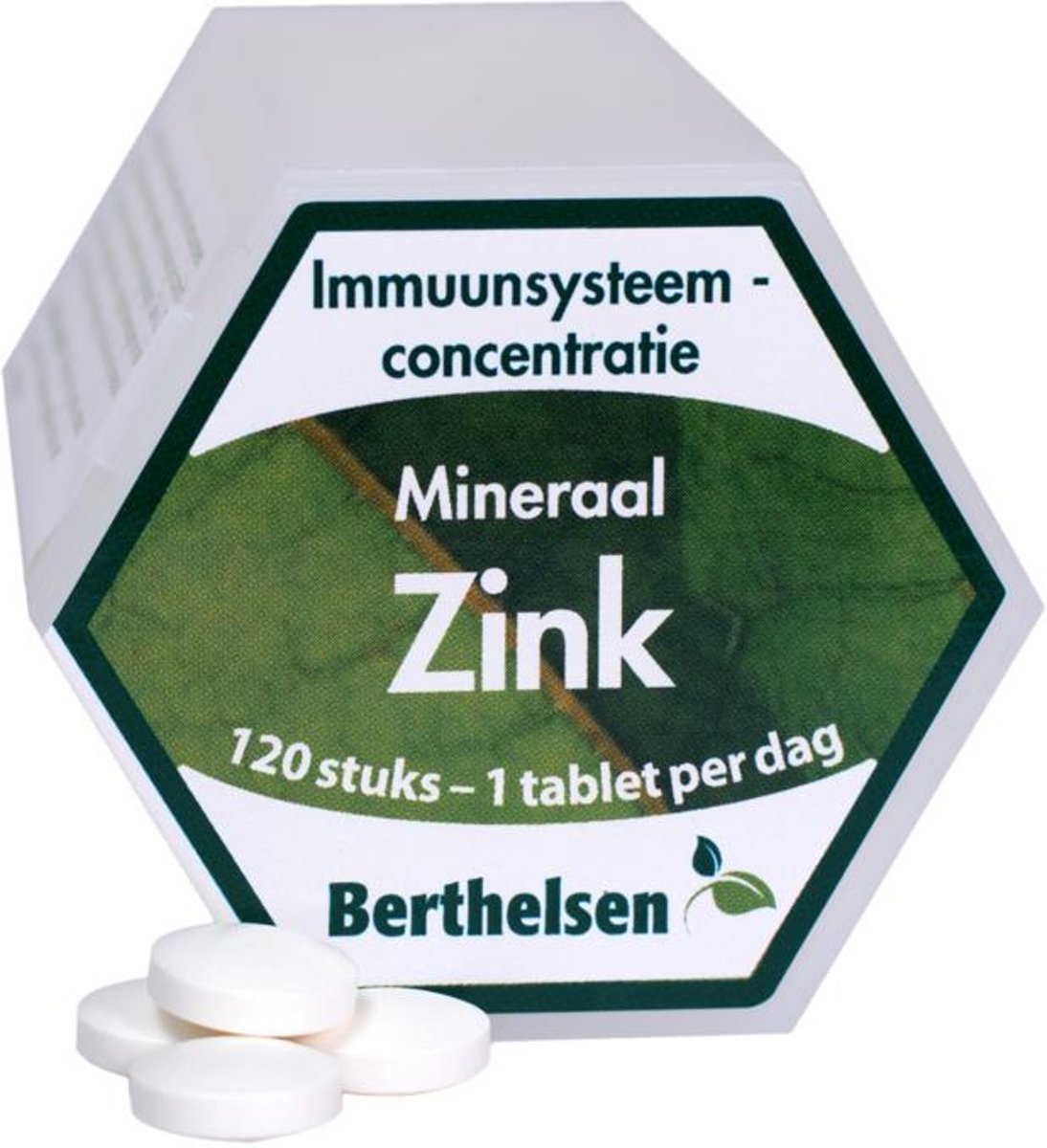 Foto van Berthelsen Zink 20 mg - 120 Tabletten - Mineralen