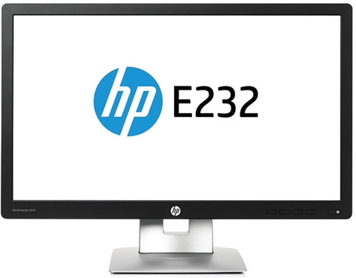 HP EliteDisplay E232 23'' Full HD LED Mat Zwart computer monitor