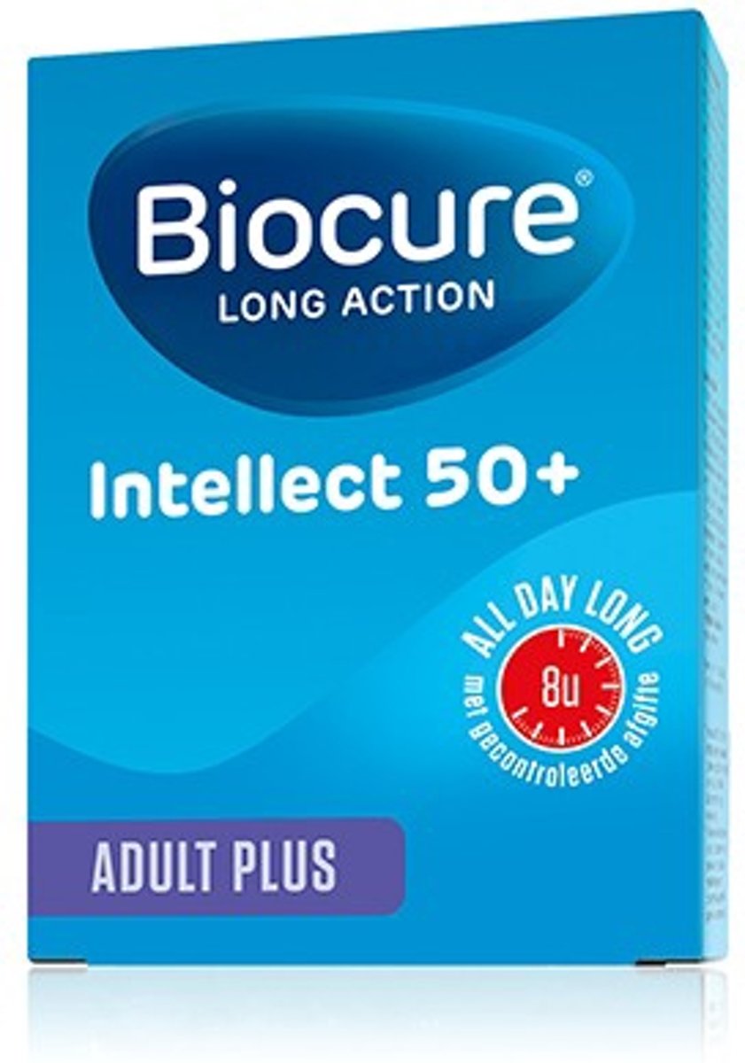 Foto van Biocure Long Action Intellect 50+ 30 Tabletten
