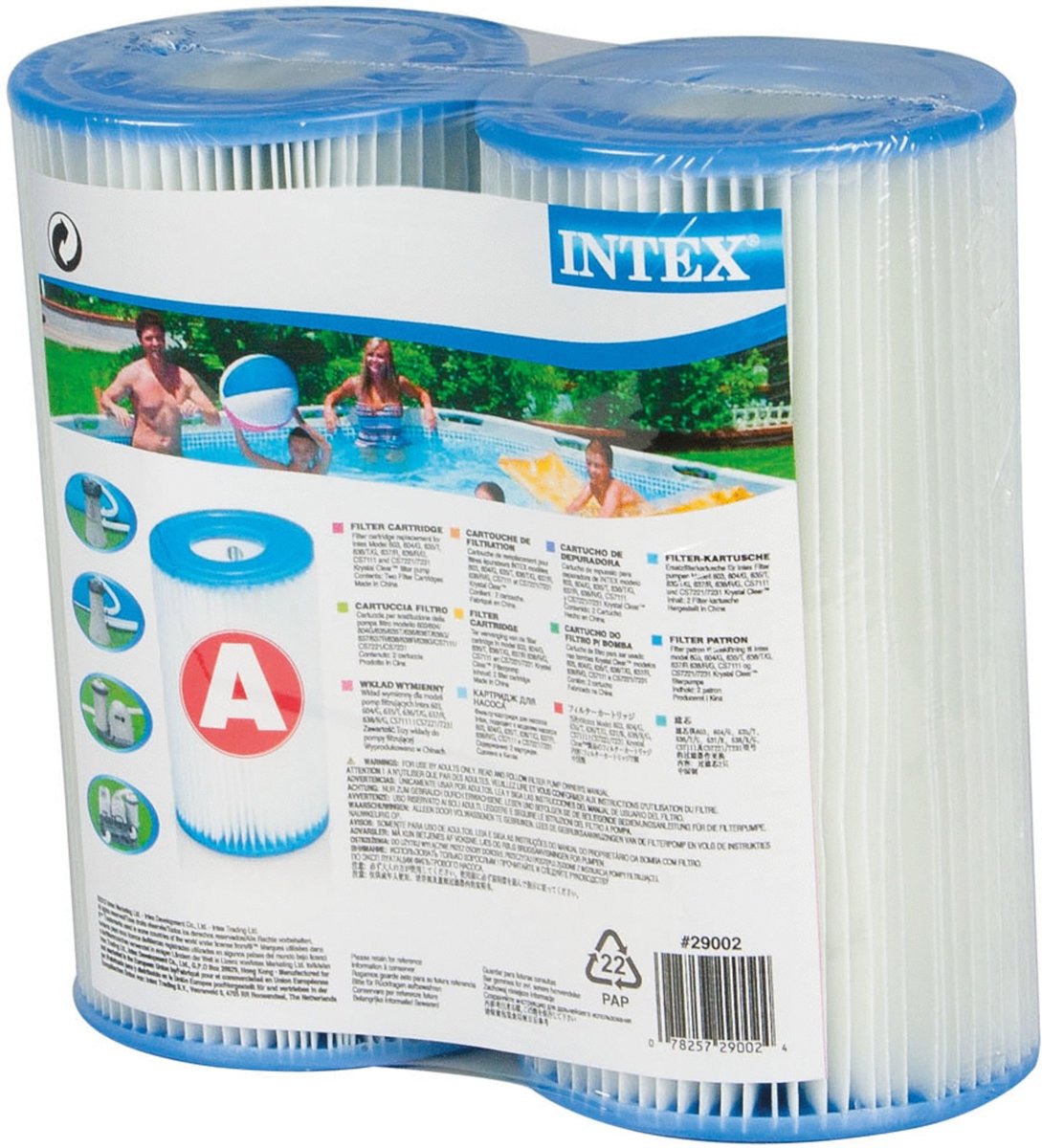 Intex Zwembad Filtercartridge Type A - 29000/59900 -  2 stuks