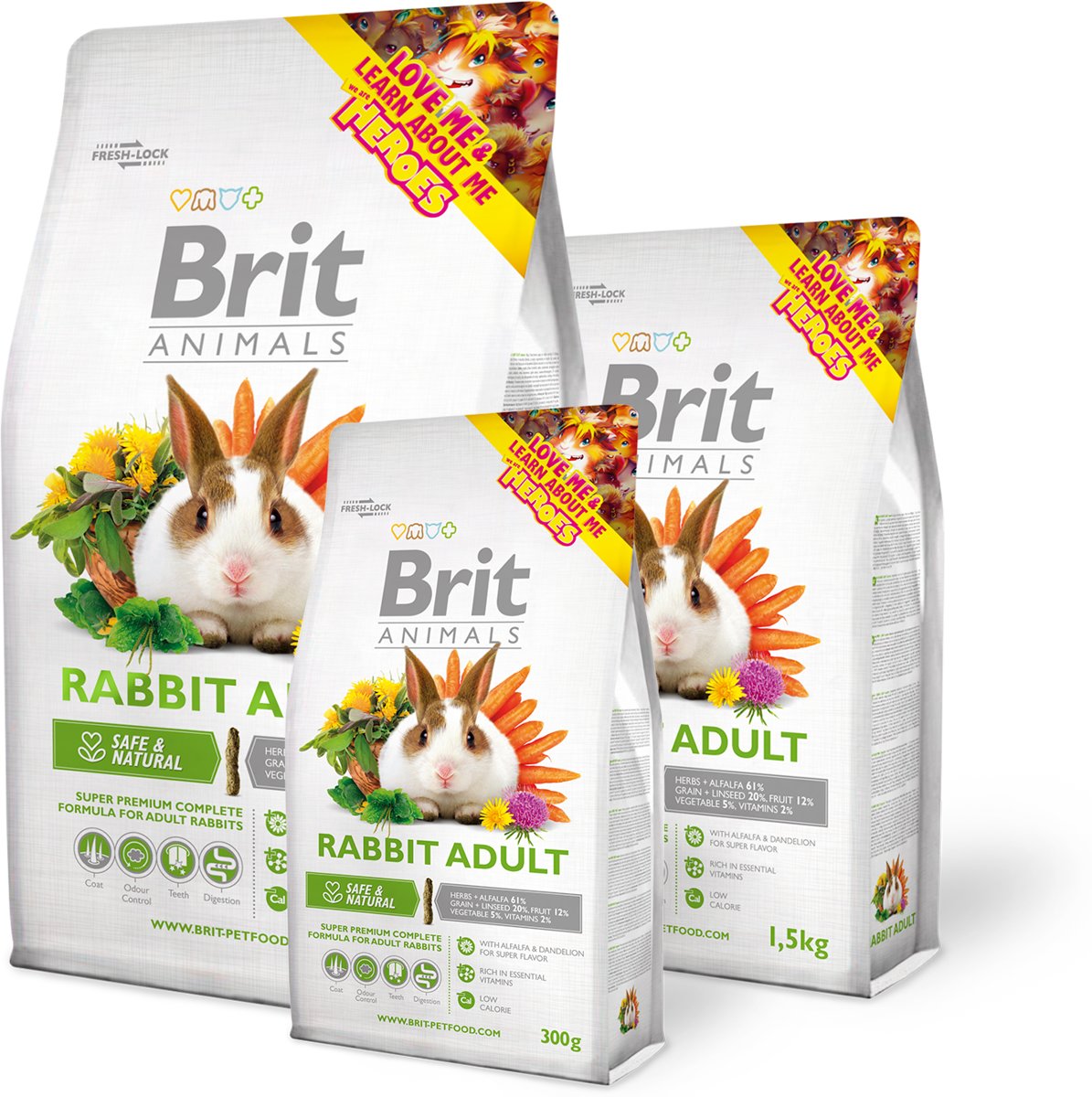 Brit animals adult konijn 1.5kg
