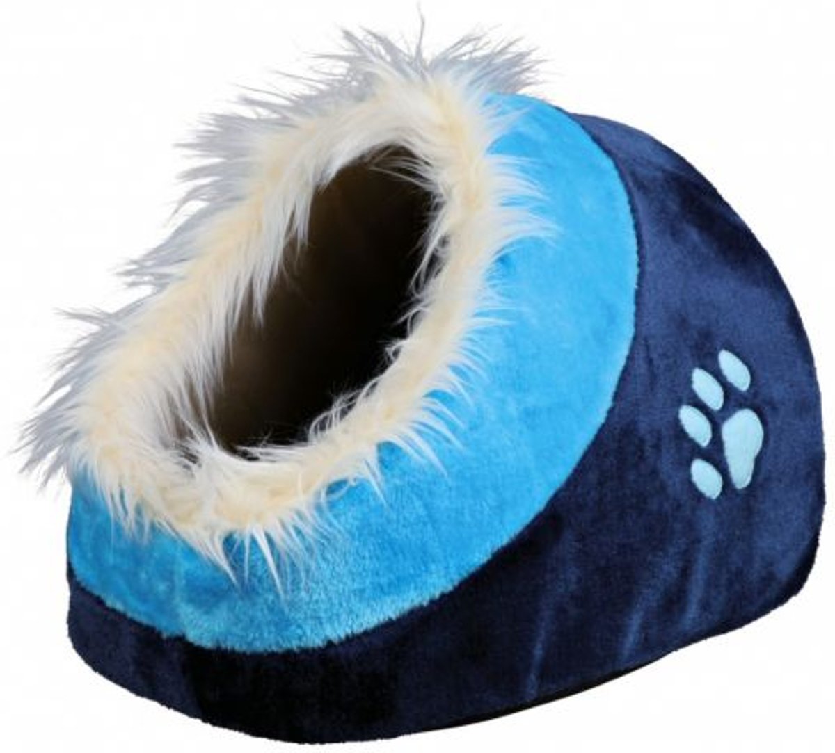Trixie kattenmand iglo minou donkerblauw / blauw 35x26x41 cm