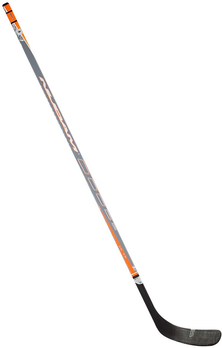 Nijdam IJshockeystick Hout/Glasfiber Sr - 155 cm - Antraciet/Fluororanje/Zilver - Links