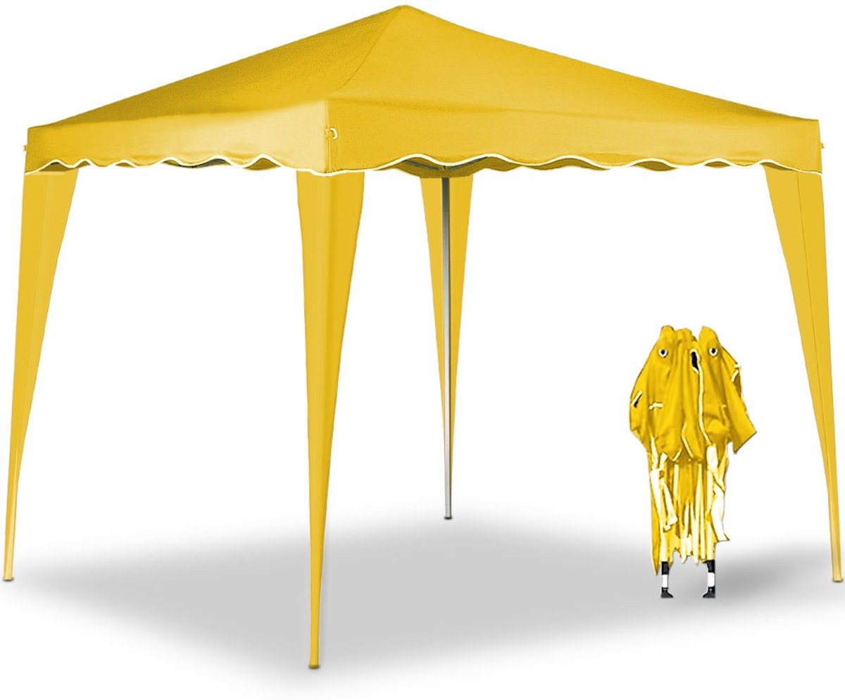 Deuba Vouwpaviljoen. party tent Capri - Popup geel 3x3m
