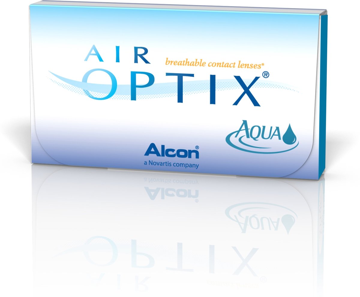 Foto van -10,00 Air Optix Aqua - 6 pack - Maandlenzen - Contactlenzen