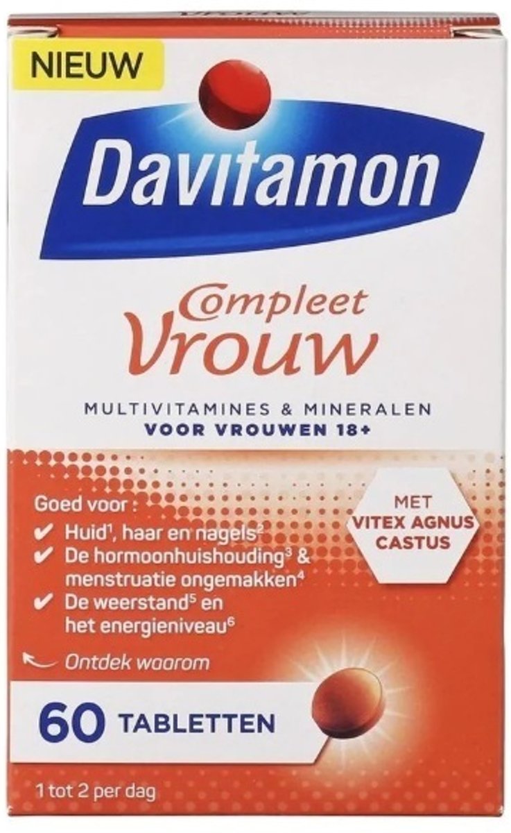 Foto van DAVITAMON Compleet Vrouw 60 tabletten