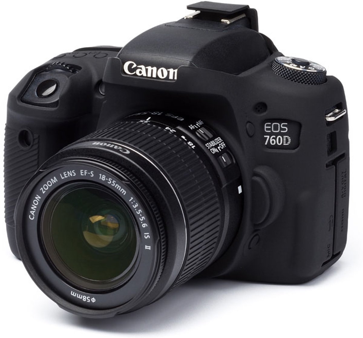 easyCover Silicone cover voor Canon EOS 760D - zwart