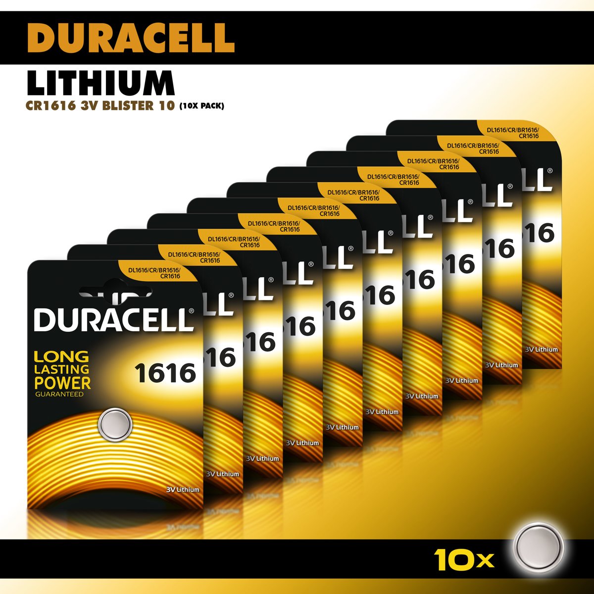 Duracell CR1616 - 10 stuks