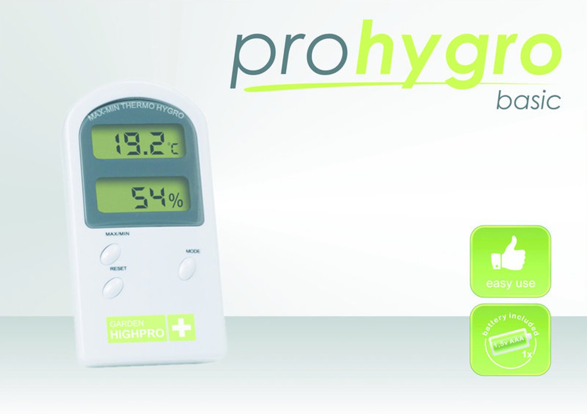 GardenHighPro HYGRO/THERMO BASIC Temperature IN + Humidity