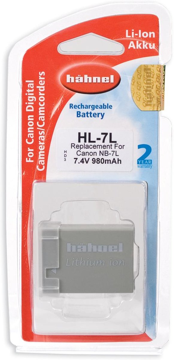H�hnel HL-7L Li-Ion accu - Canon NB-7L