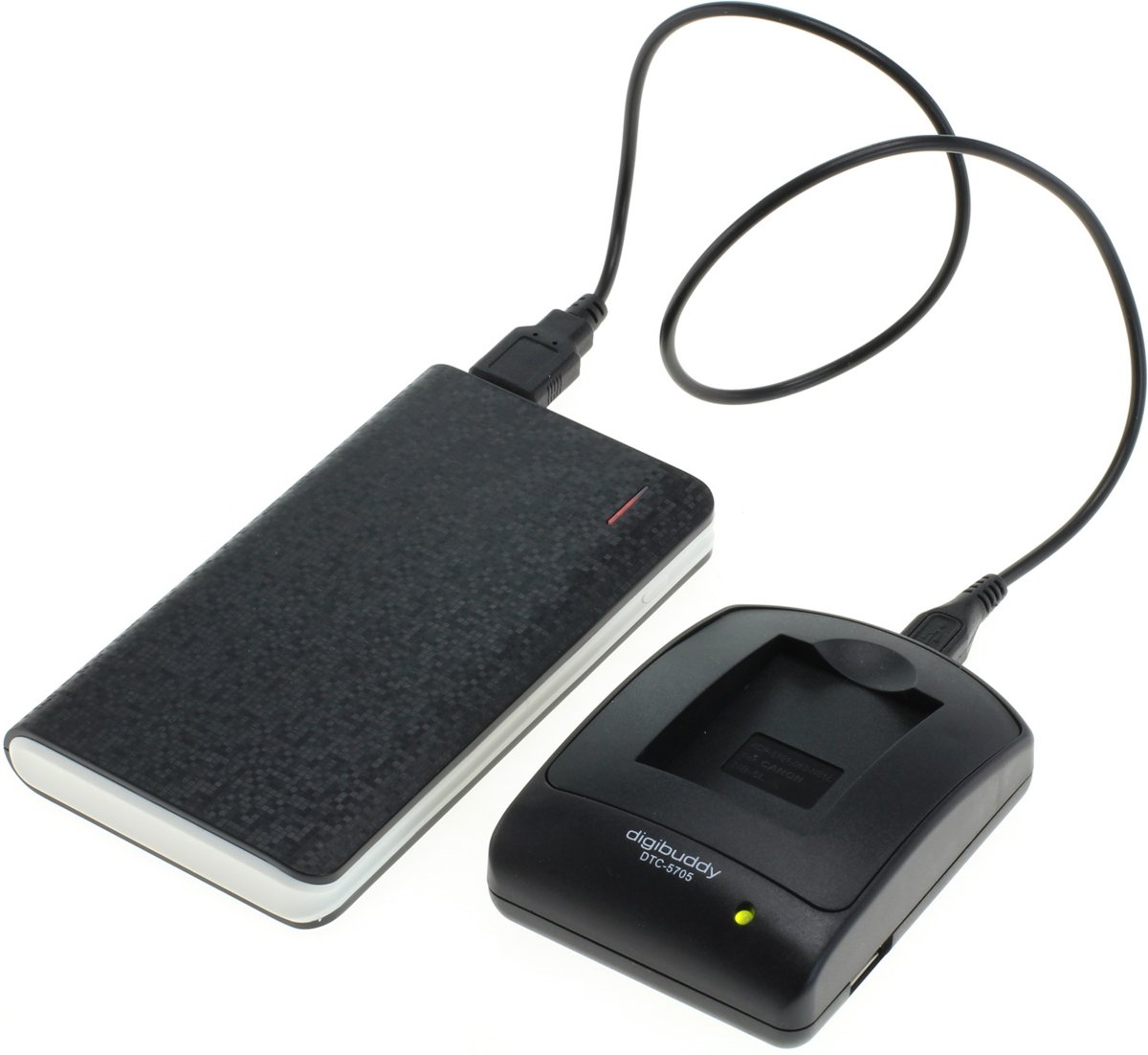 Huismerk Powerpakket: mini USB oplader + 8000mAh Powerbank voor Canon NB-11L