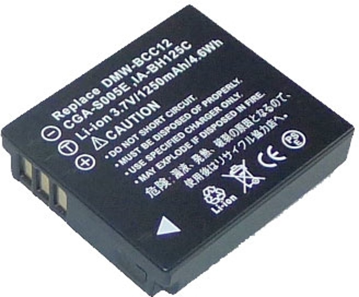 D�rr CGA-S005 oplaadbare batterij/accu Lithium-Ion (Li-Ion) 1250 mAh 3,7 V