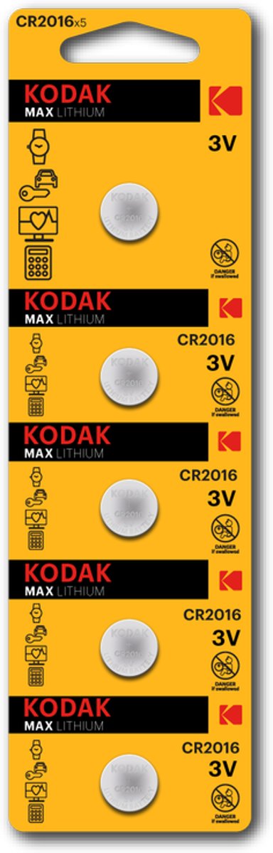 Kodak Max lithium CR2016 blister 5
