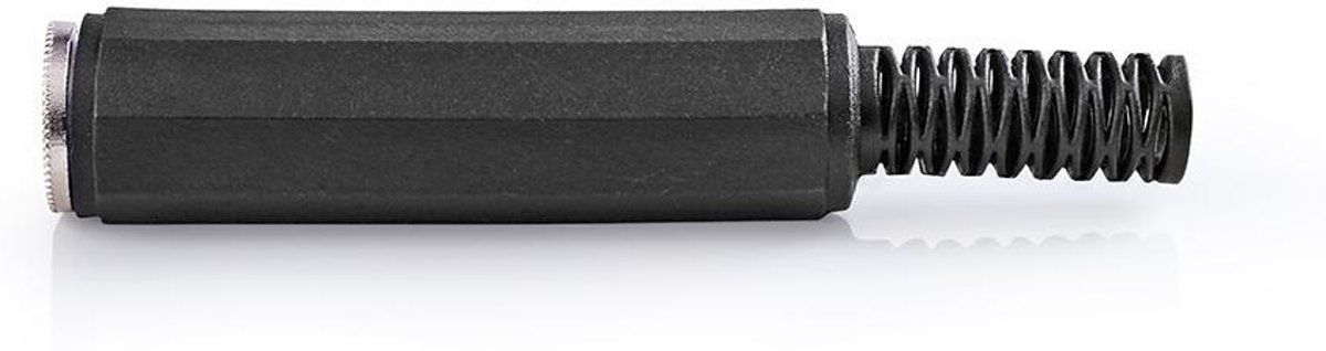 Nedis CAVC23985BK kabel-connector 6.35mm F Zwart