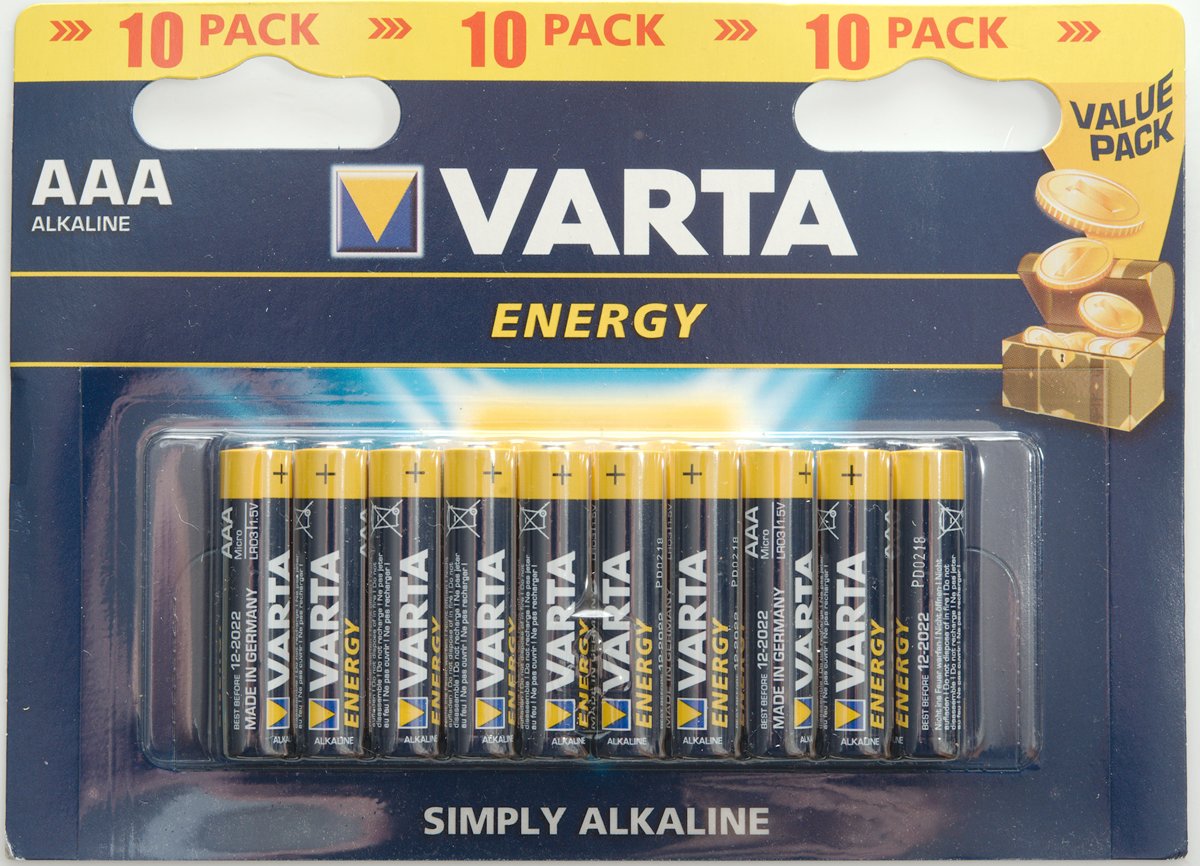 Varta AAA Energy alkaline batterijen - 10 stuks - LR03