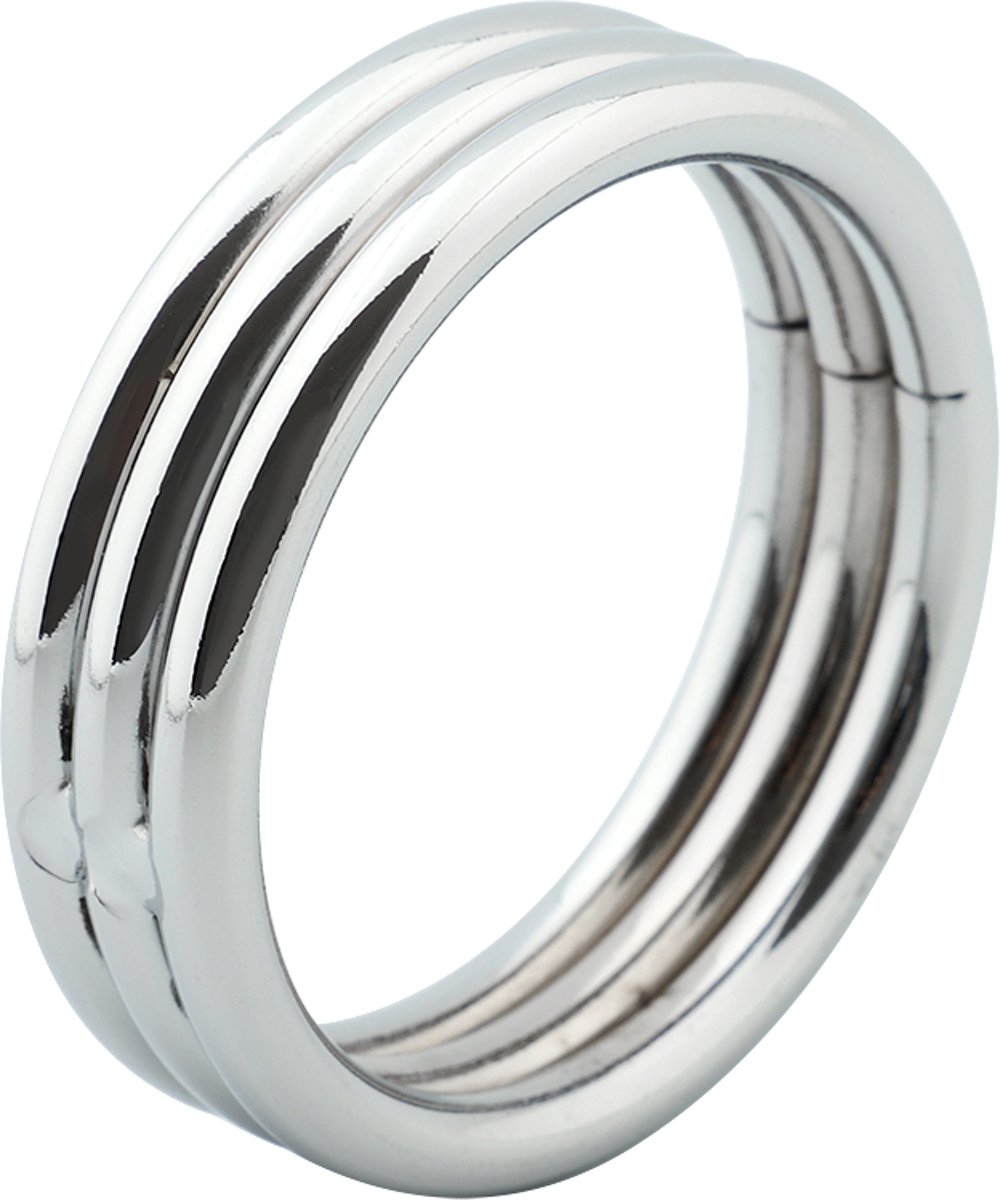 Foto van Banoch - Cockring 3/ring Welded metal - ∅ 45 - 15 mm breed - 5 mm dik - metalen penisring