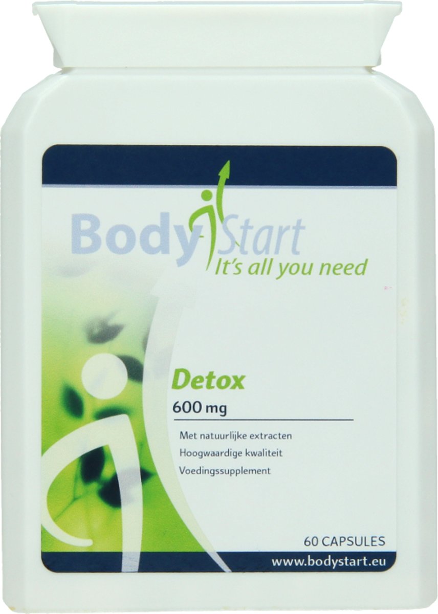 Foto van BodyStart Detox | 600 mg | Zuiverend effect op lever, alvleesklier en gal | Krachtige dosering | 60 Capsules