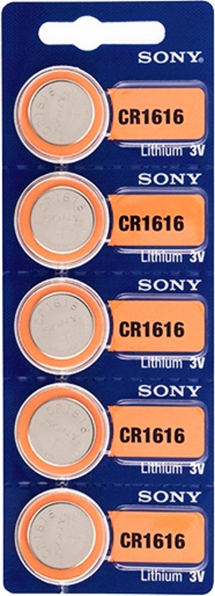 Sony CR1616 3V 60mAh Lithium knoopcel batterij