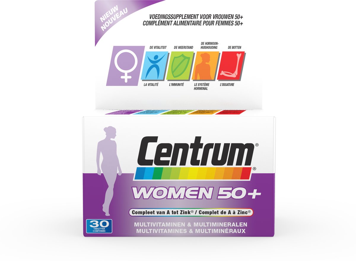 Foto van Centrum Women 50+ - 30 tabletten - Multivitaminen