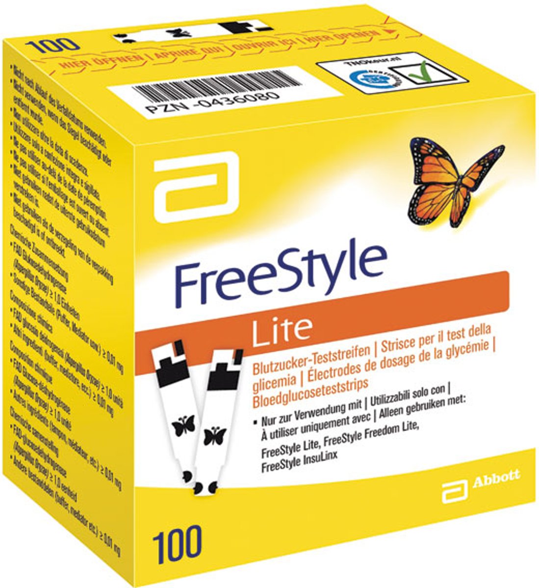 Foto van Freestyle Freedom Lite Teststrips 100 St
