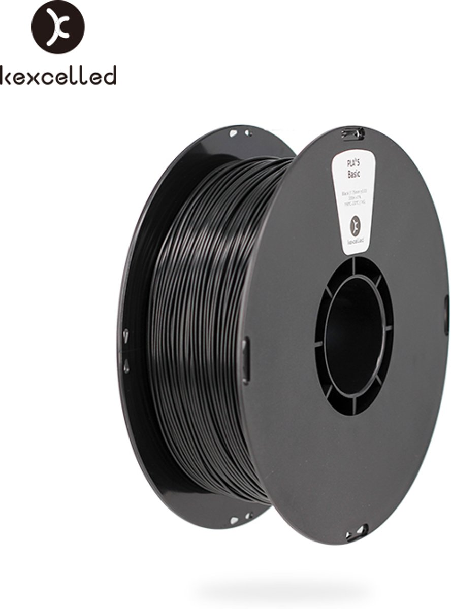 kexcelled-PLA-1.75mm-zwart/black-1000g*5=5000g(5kg)-3d printing filament