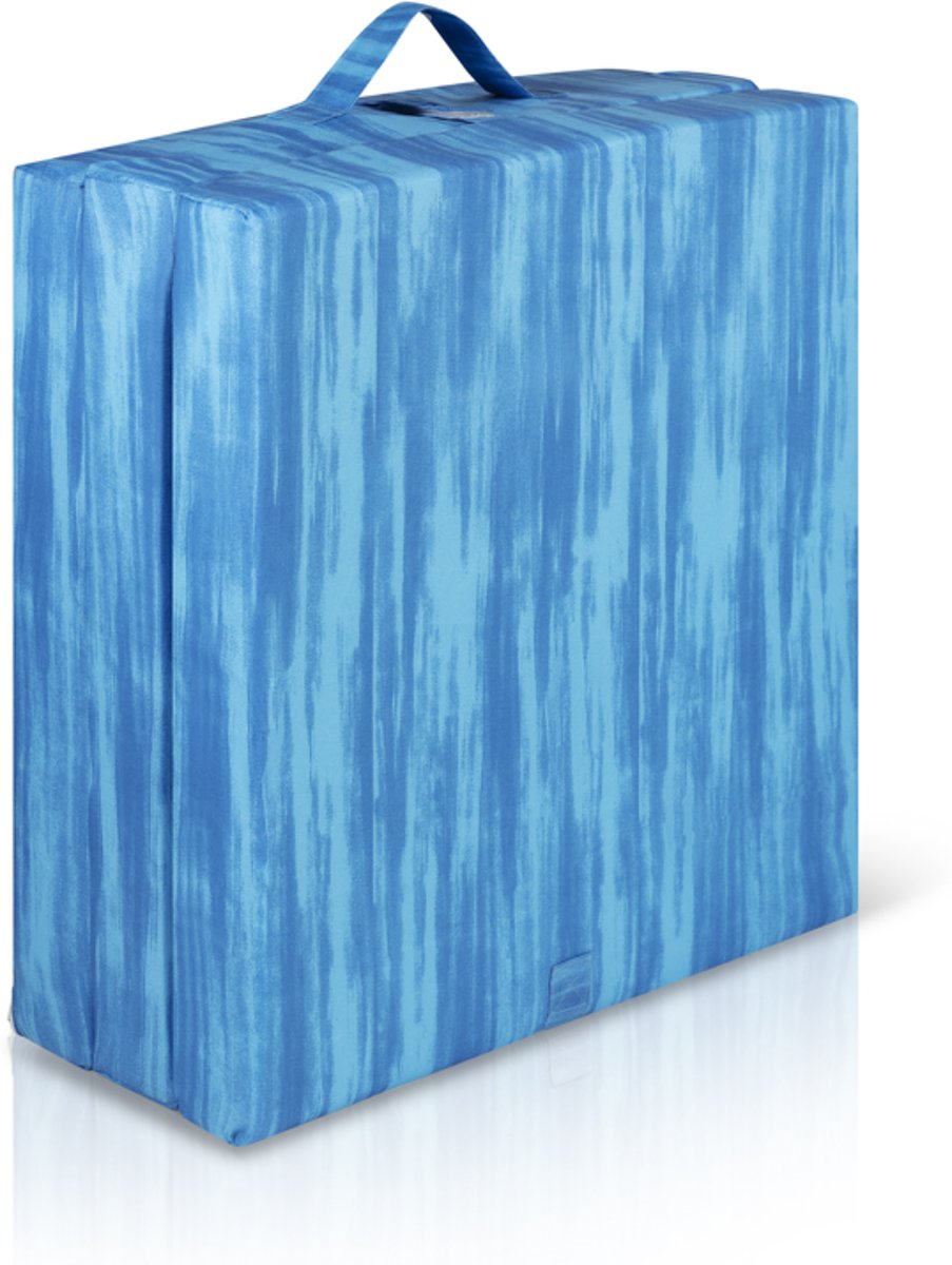 Inklapbaar vouwmatras  - opvouwbare matras 65x190cm blauw