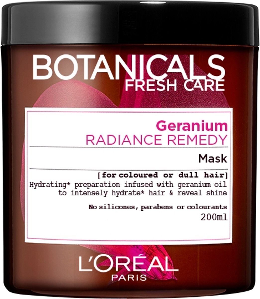 Foto van L'Oréal Paris Botanicals Geranium Radiance Remedy - 200ml - Haarmasker