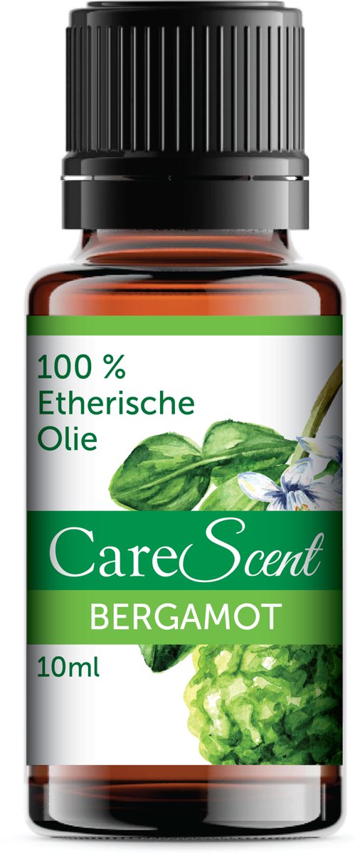 Foto van CareScent Bergamot Etherische Olie | Essentiële Olie voor Aromatherapie | Geurolie | Aroma Olie | Aroma Diffuser Olie | Bergamot Olie - 10ml