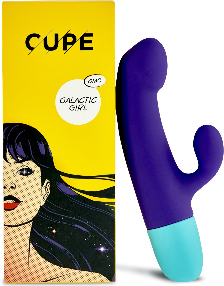 Foto van CUPE GALACTIC GIRL Tarzan-Vibrator - Clitoris en G Spot Stimulatie - Rabbit Dildo Coole vepakking